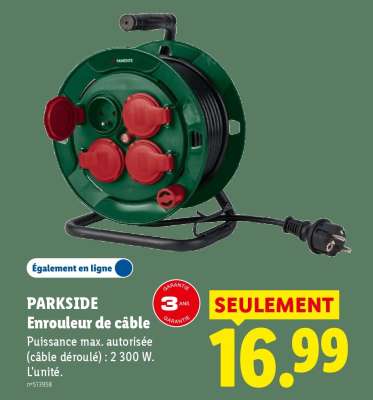 PARKSIDE Enrouleur de câble