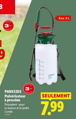 PARKSIDE Pulvérisateur à pression