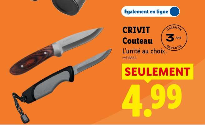 CRIVIT Couteau