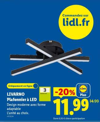 LIVARNO Plafonnier à LED