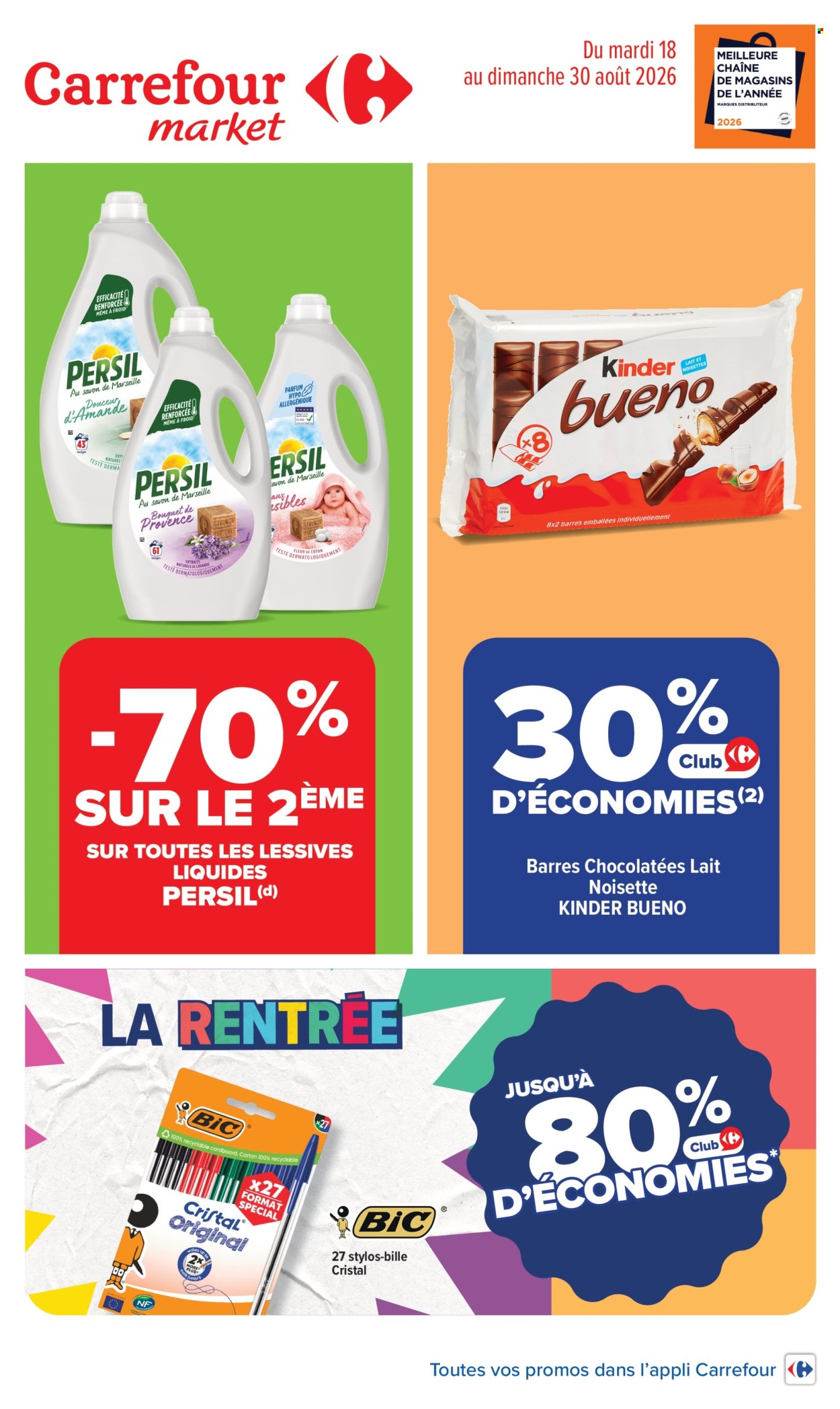 Catalogue Carrefour Market - 18.08.2026 - 30.08.2026. Page 1