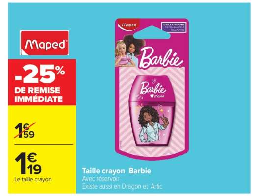 Taille crayon Barbie