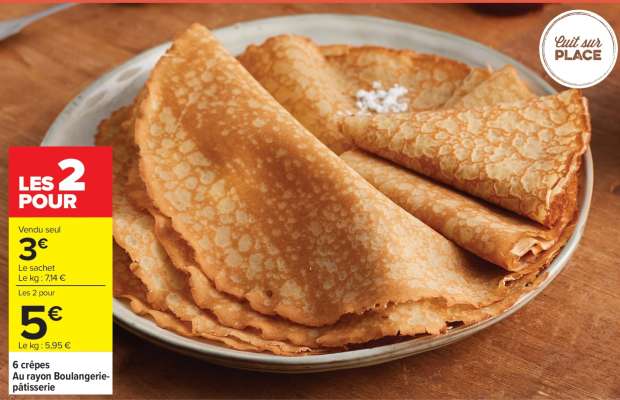 6 crêpes