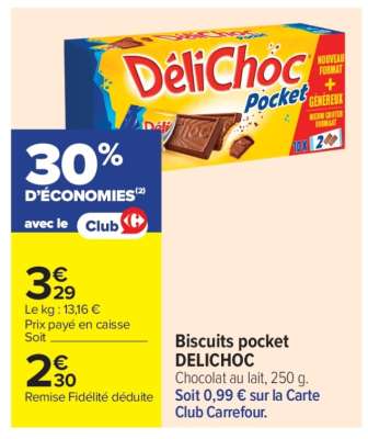 Biscuits pocket DELICHOC
