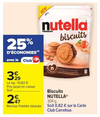 Biscuits Nutella