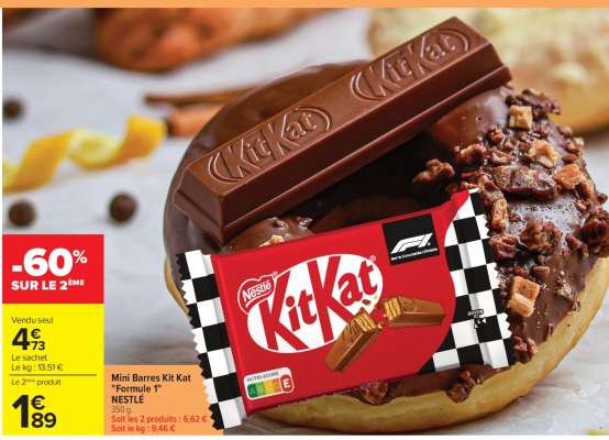 Mini Barres Kit Kat "Formule 1"