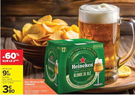 Bière Blonde de Blé HEINEKEN