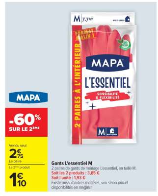 Gants L'essentiel M