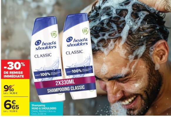 Shampooing Head & Shoulders
