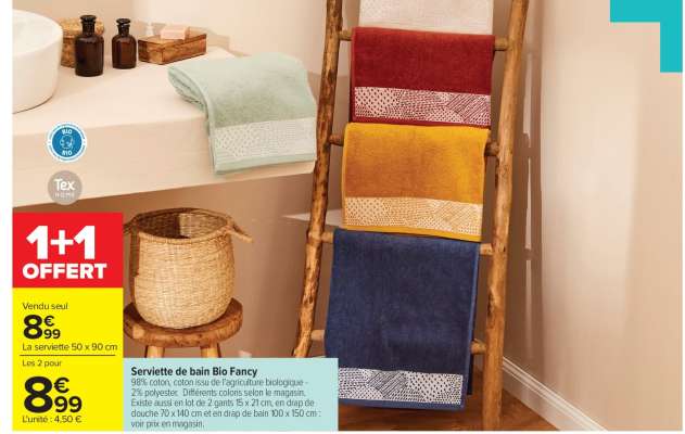 Serviette de bain Bio Fancy