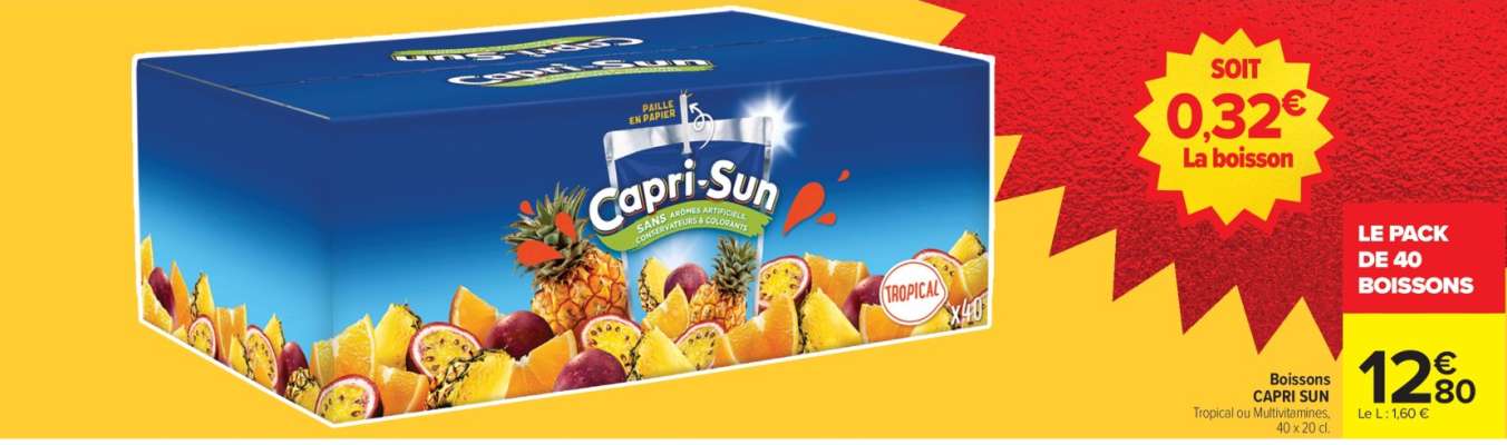 Boissons CAPRI SUN