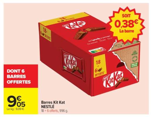 Barres Kit Kat NESTLÉ