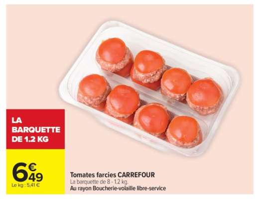 Tomates farcies CARREFOUR