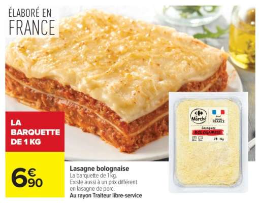 LASAGNE BOLOGNAISE