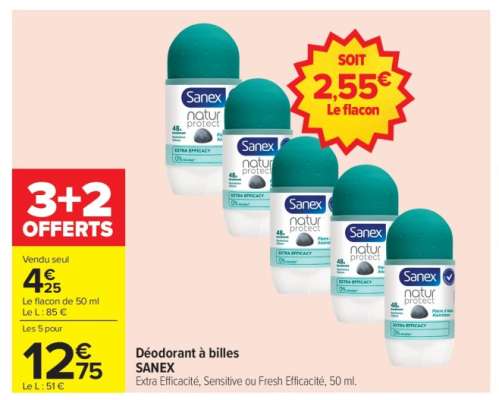 Déodorant à billes SANEX