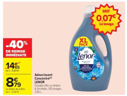 Adoucissant concentré LENOR