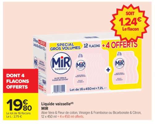 LIQUIDE VAISSELLE MIR