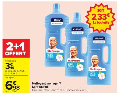 NETTOYANT MÉNAGER "MR PROPRE"
