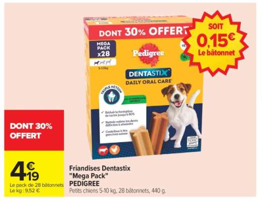 Friandises Dentastix "Mega Pack"