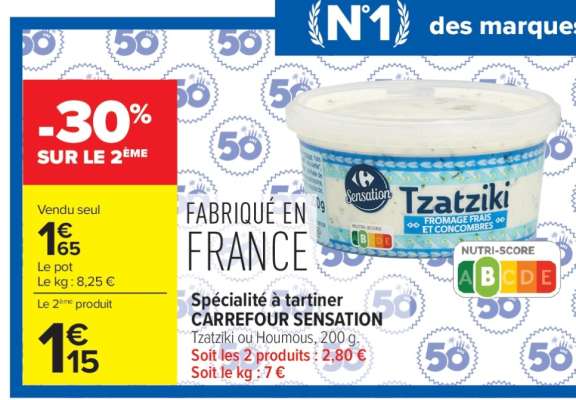 Tzatziki Carrefour Sensation