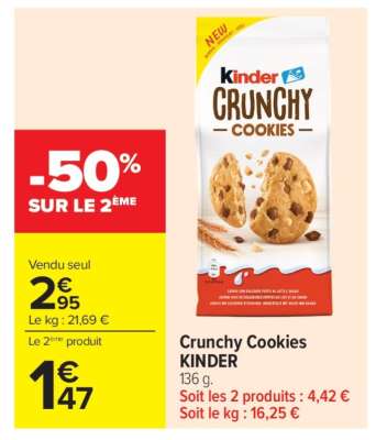 CRUNCHY COOKIES “KINDER”