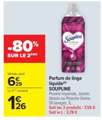Parfum de linge liquide SOUPLINE