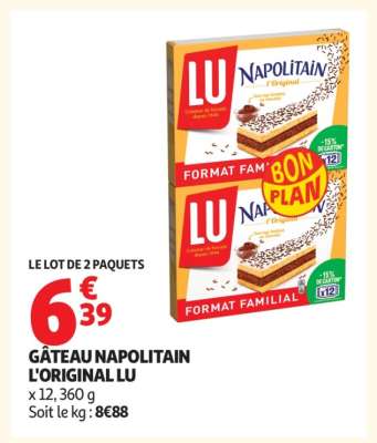 GÂTEAU NAPOLITAIN L'ORIGINAL LU