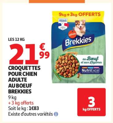 CROQUETTES POUR CHIEN ADULTE AU BŒUF BREKKIES