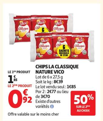 CHIPS LA CLASSIQUE NATURE VICO