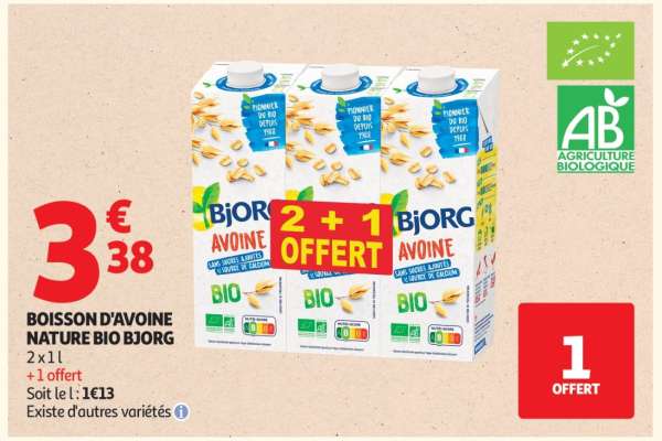 BOISSON D'AVOINE NATURE BIO BJORG