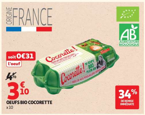 Oeufs Bio Cocorette