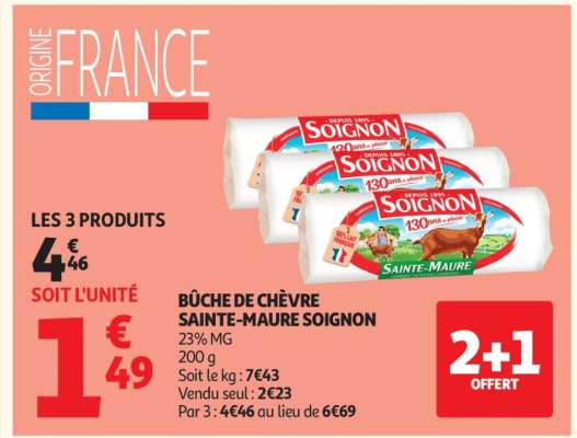 Bûche De Chèvre Sainte-Maure Soignon