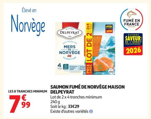 Saumon Fumé De Norvège Maison Delpeyrat