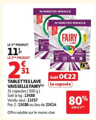 Tablettes Lave-Vaisselle Fairy