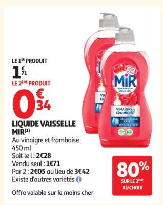 LIQUIDE VAISSELLE MIR