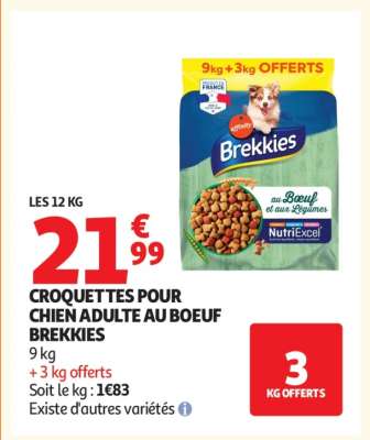 CROQUETTES POUR CHIEN ADULTE AU BŒUF BREKKIES