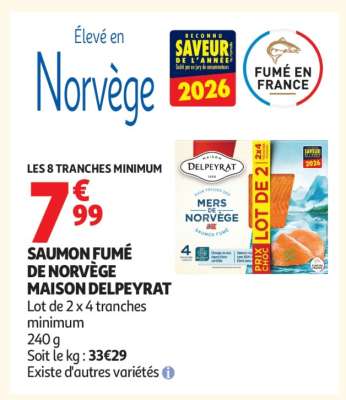 Saumon Fumé De Norvège Maison Delpeyrat