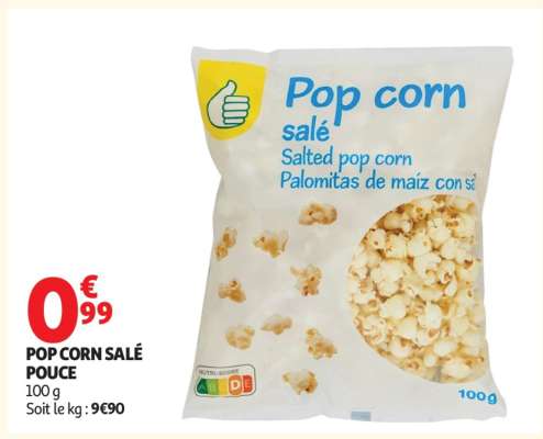 POP CORN SALÉ POUCE