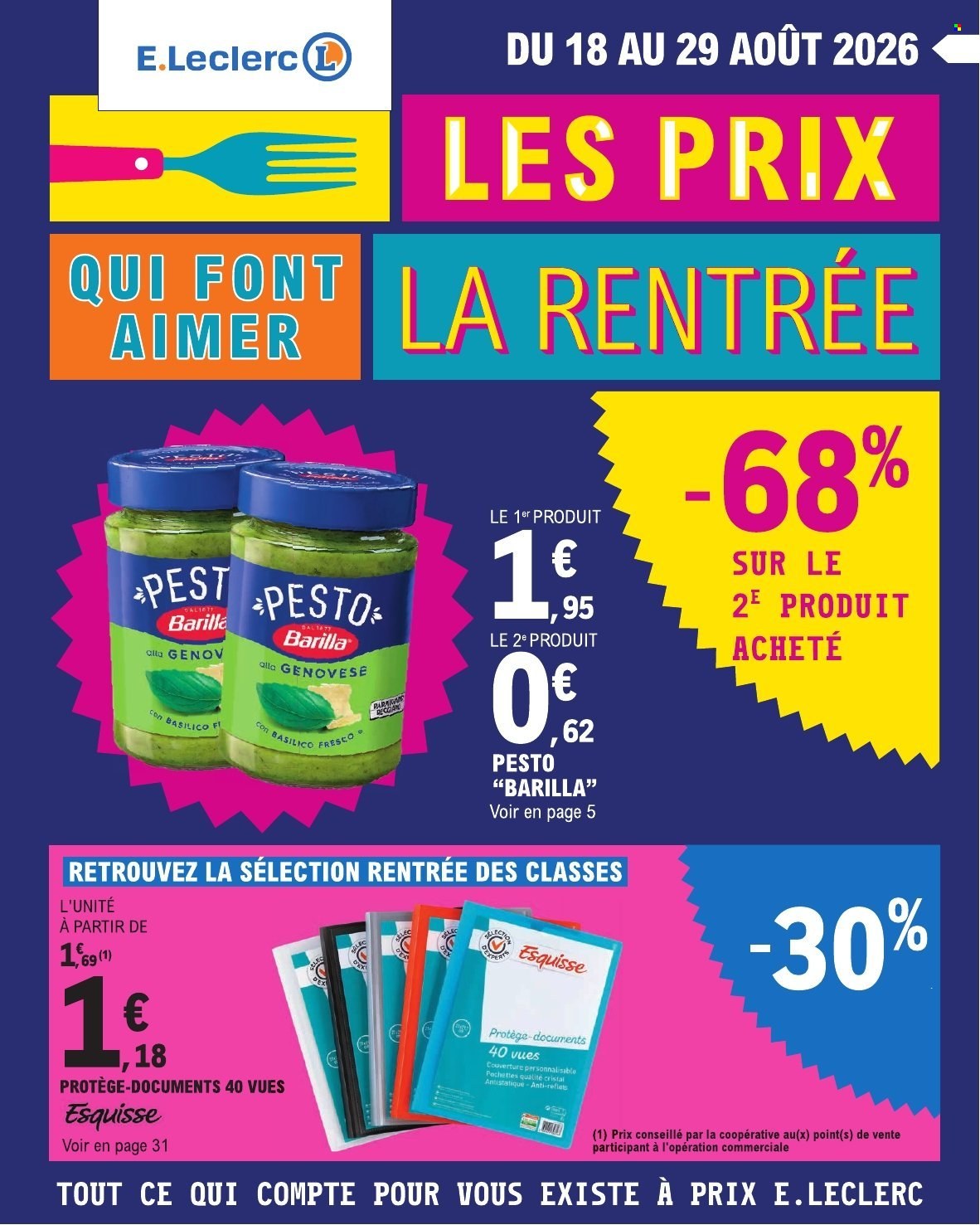 Catalogue E.Leclerc - 18.08.2026 - 29.08.2026. Page 1