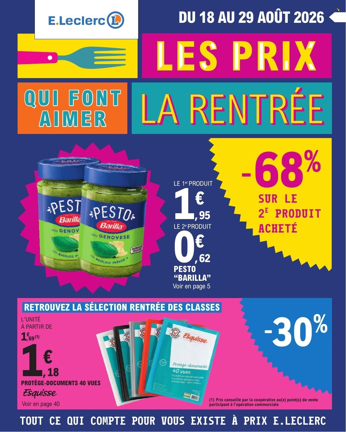 Catalogue E.Leclerc - 18.08.2026 - 29.08.2026. Page 1