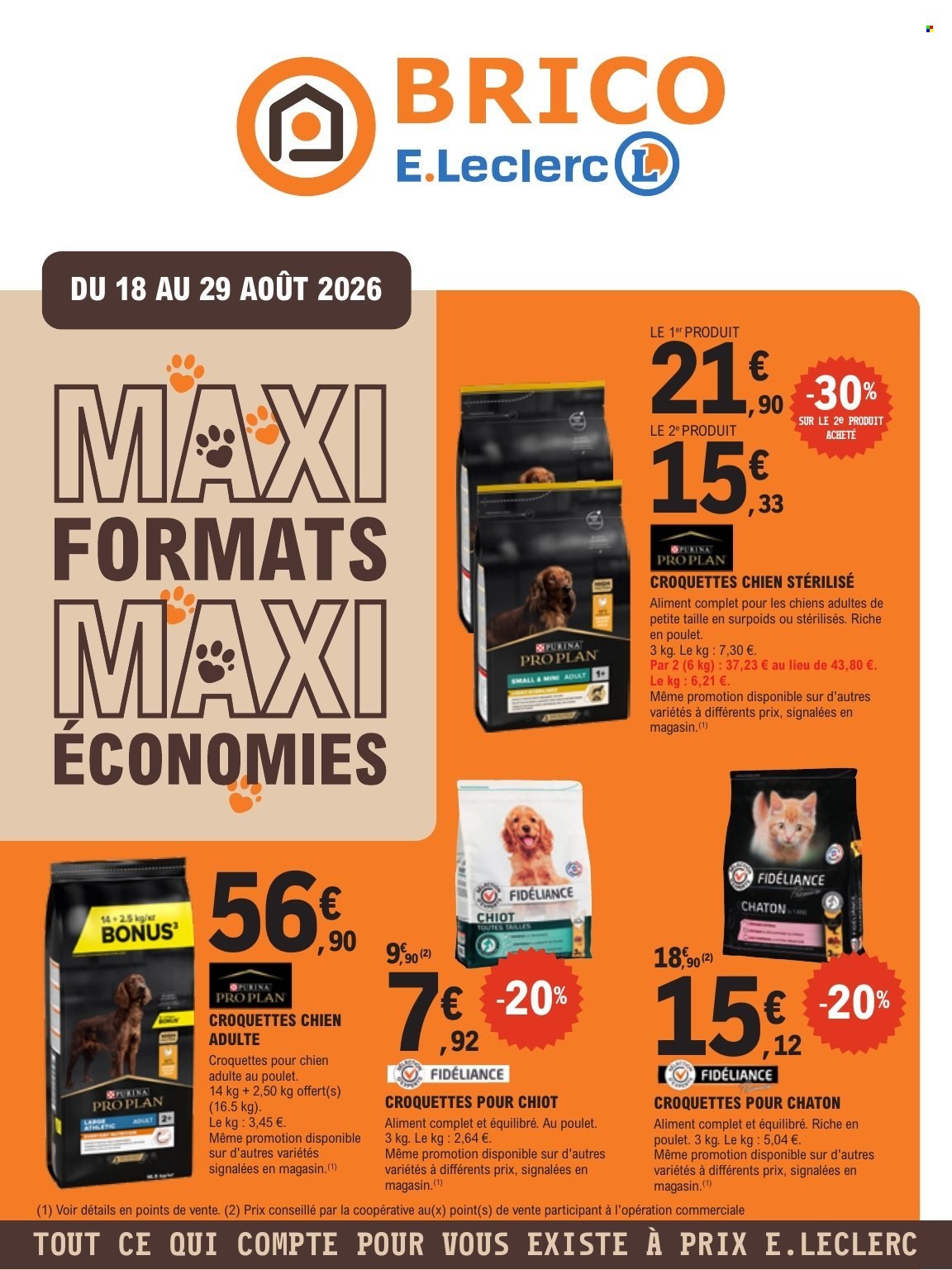 Catalogue E.Leclerc - 18.08.2026 - 29.08.2026. Page 1