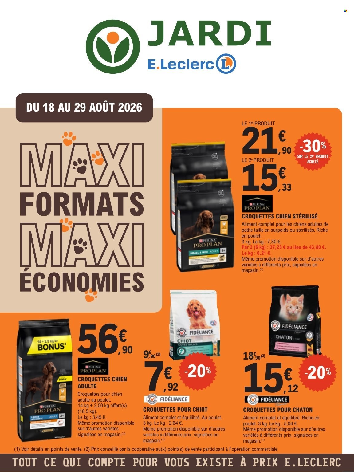 Catalogue E.Leclerc - 18.08.2026 - 29.08.2026. Page 1