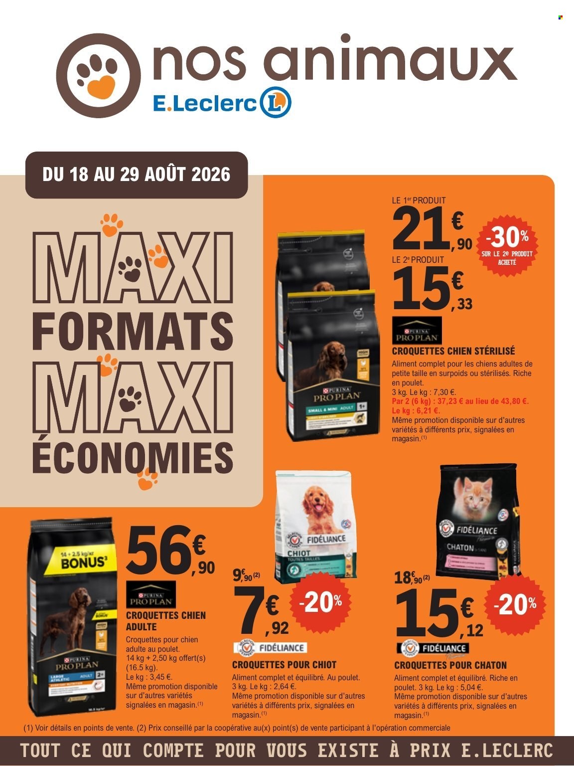 Catalogue E.Leclerc - 18.08.2026 - 29.08.2026. Page 1