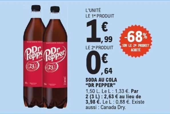 Soda au cola "Dr Pepper"