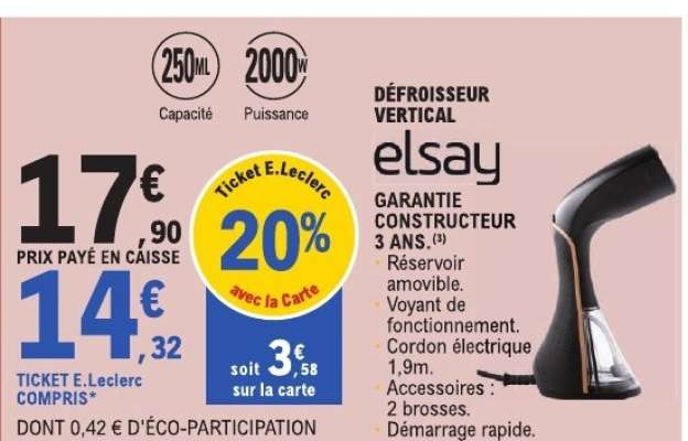 DEFROISSEUR VERTICAL "ELSAY"