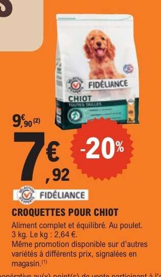 FIDÉLIANCE CROQUETTES POUR CHIOT