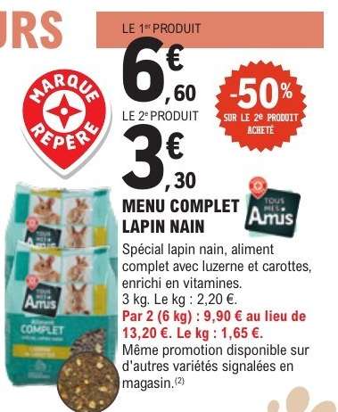 MENU COMPLET LAPIN NAIN