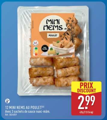 12 mini nems au poulet