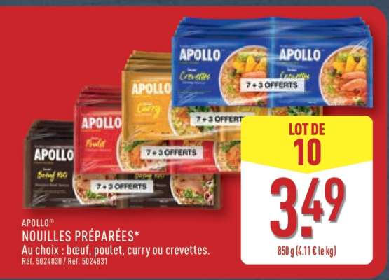 APOLLO NOUILLES PRÉPARÉES