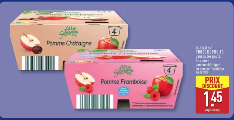 ALL SEASONS PURÉE DE FRUITS